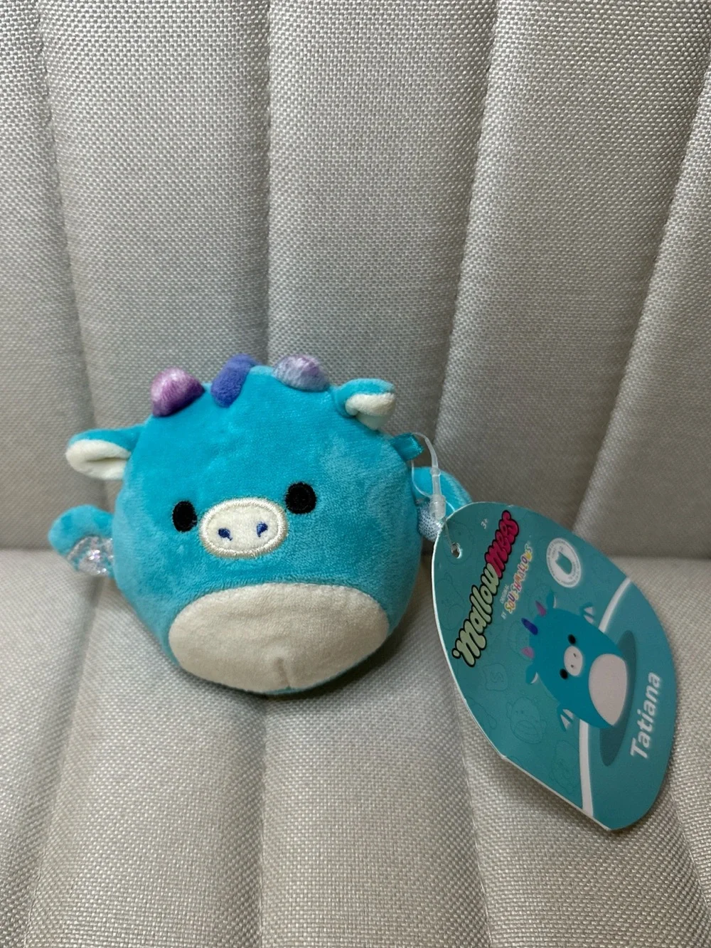 Mallowmess by Squishmallows Blue Plush Dragon